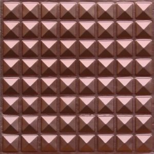 Miniature Pyramids - Faux Tin Ceiling Tile - Glue up - 24 in x 24 in - #105