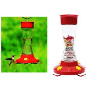 Woodstream 210PB Pinch Waist Glass Hummingbird Feeder ~ 16 oz Capacity