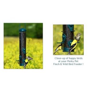 Woodstream 3261 PerkyPet Brand Bird Feeder, Sierra Design for Finch & Wild Birds ~ 1.8 lb Seed Capacity