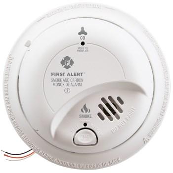 First Alert/Brk SC9120B First Alert Smoke & Carbon Monoxide Alarm, Wired w/Battery Back Up