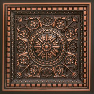 Da Vinci - Faux Tin - Coffered Drop Ceiling Tile - 2ft x 2ft - #215 - (Pack of 25)