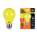 Feit Electric A19/BUG/LED Non-Dimmable LED Yellow Bug Light ~ 60w Replacement