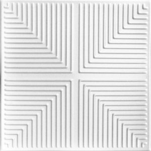 Pyramid Illusion Glue-up Styrofoam Ceiling Tile 20 in x 20 in - #R06 - (Pack of 96)