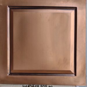 LOT # 1648 #505 24x24 (200 SQ FT) 50 PCS Antique Copper Glue up / Drop In PVC