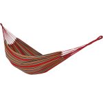 Sunnydaze Brazilian Double Hammock - 2-Person Portable for Camping, Outdoor Use, Sunset