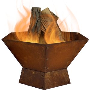 Sunnydaze Rustic Steel Affinity Fire Pit - 23-Inch